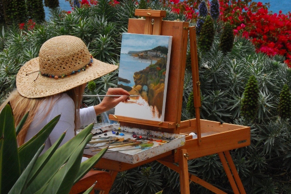 Concurso Pintura Rápida Puig de Missa 2024, VI Edición. Sta. Eulalia, Ibiza: Pintando al aire libre