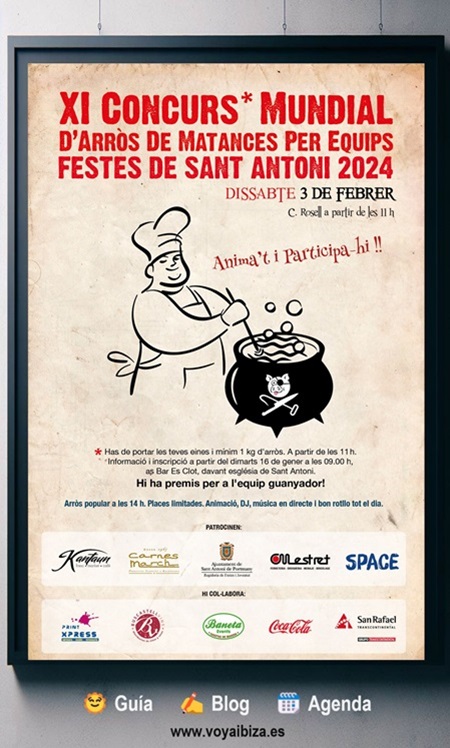Concurso Mundial de Arroz de Matanzas 2024. XI Edición. Sant Antoni, Ibiza (Eivissa)