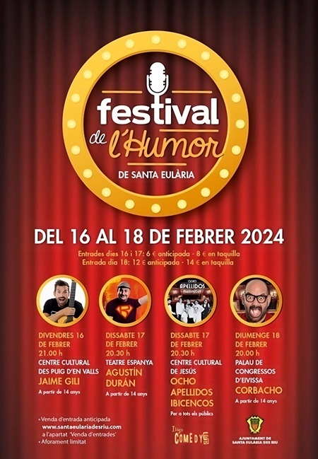 Festival del Humor 2024. III Edición. Santa Eulalia, Ibiza (Eivissa)
