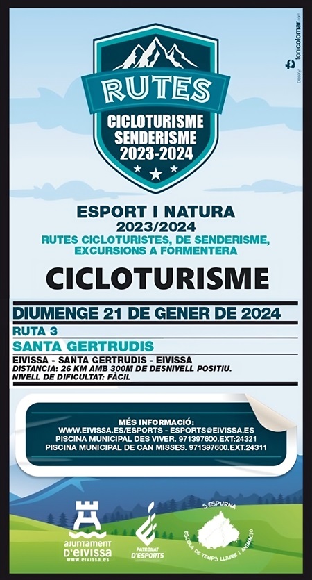 RUTAS DE CICLOTURISMO IBIZA 2024