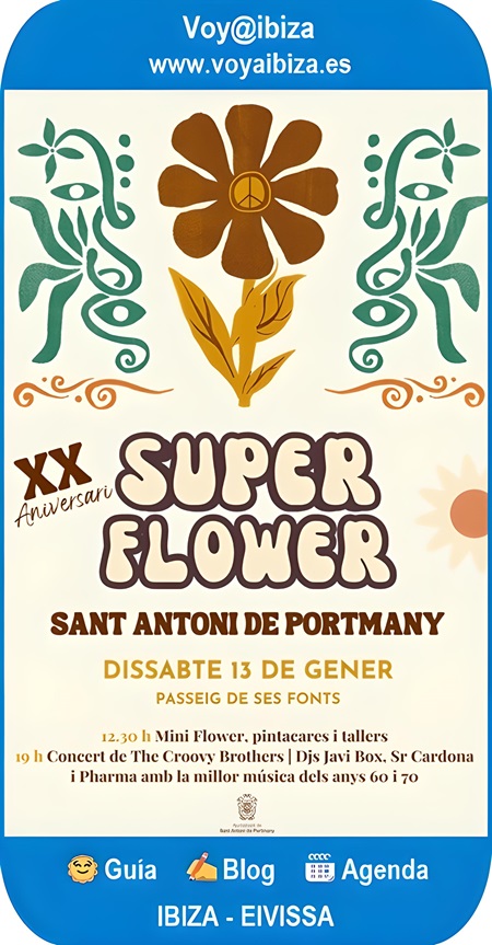 Fiesta Super Flower. XX Aniversario. Fiestas San Antonio 2024