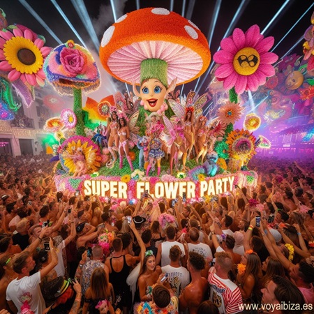 Super Flower Party. XX Aniversario. Fiestas San Antonio 2024. Fiesta Super Flower
