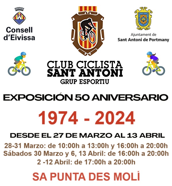 Exposición '50 Aniversario del Club Ciclista Sant Antoni: 1974-2024'