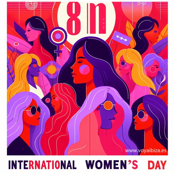 Día Internacional de la Mujer, 8M 2024. San Josep de sa Talaia, Ibiza. Eivissa