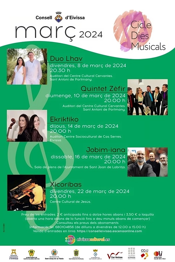 Ciclo Dias Musicales Ibiza. Marzo 2024