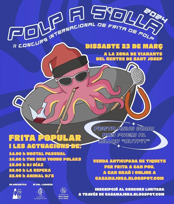 Fiestas Sant Josep 2024: Eventos Marzo: 'Polp a s’olla!'</STRONG> II Edición del Concurso de Frita de Polp