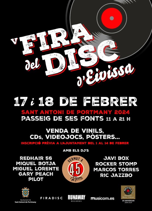 IV Fira del Disc d’Eivissa 2024, Sant Antoni de Portmany (Ibiza): Cartel Oficial