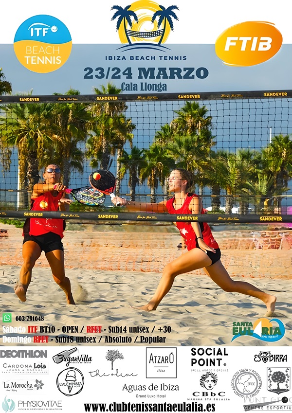 Ibiza Internacional Beach Tennis, 23 y 24 Marzo 2024. Cala Llonga, Santa Eulalia, Ibiza