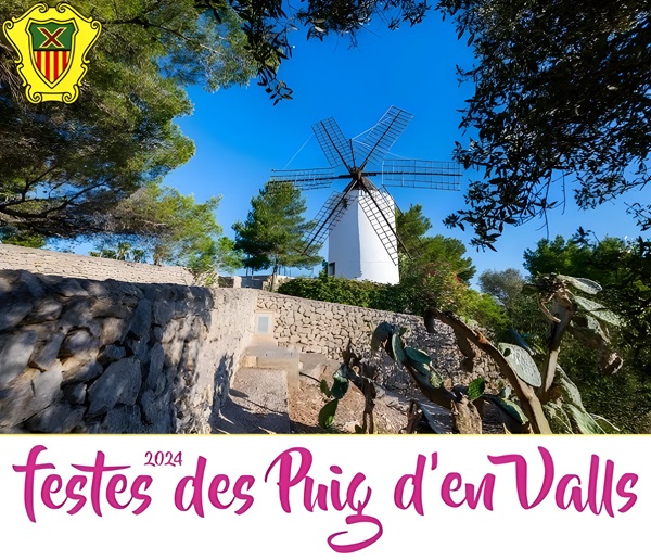 Fiestas Puig d'en Valls 2024, Santa Eulalia, Ibiza: Molino en Puig d'en Valls