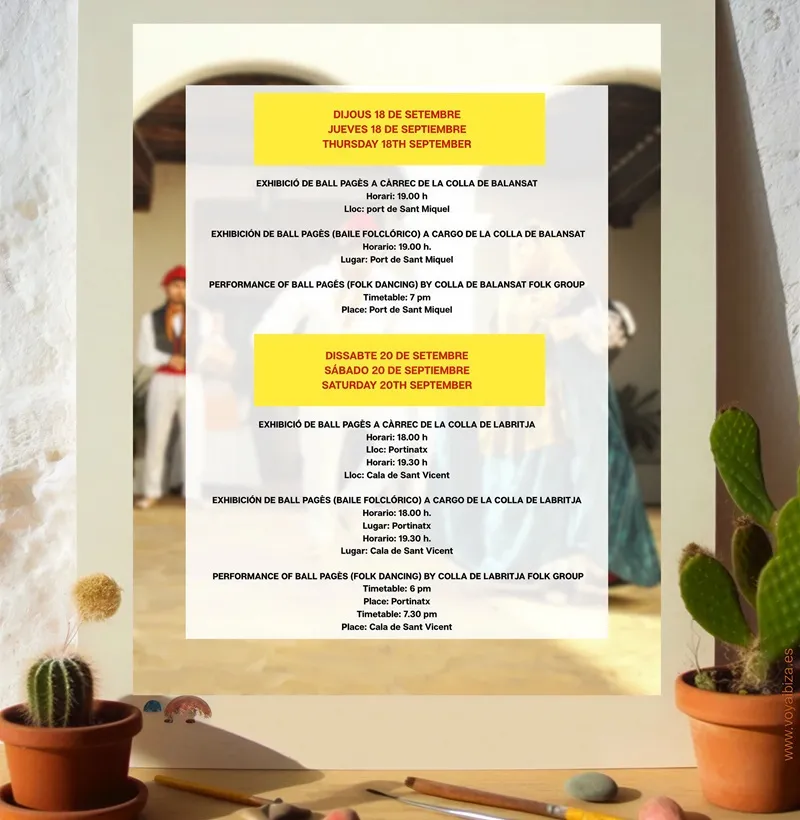 Dia del Turista 2025 a Sant Joan de Labritja, Eivissa (Ibiza)