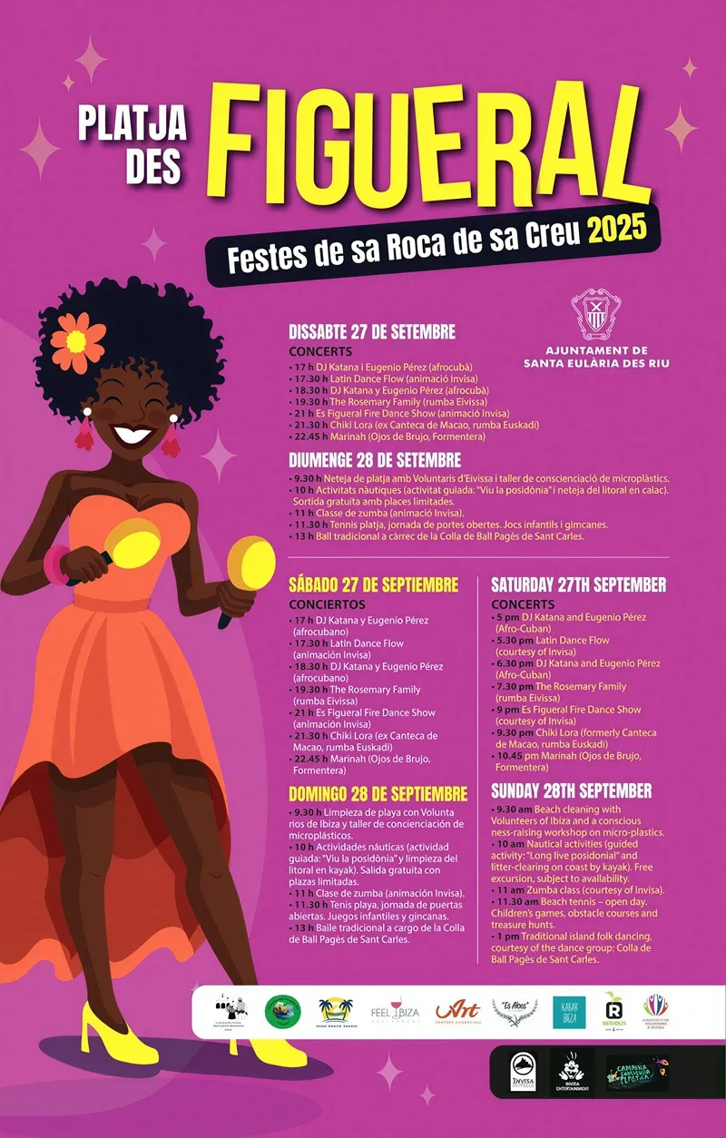 Festes de Sa Roca de Sa Creu, Platja des Figueral) 2025, Santa Eulària des Riu, Eivissa (Ibiza)