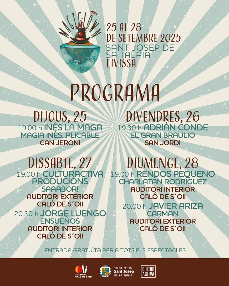 Magic Clown 2025 Sant Josep, Ibiza - Programa