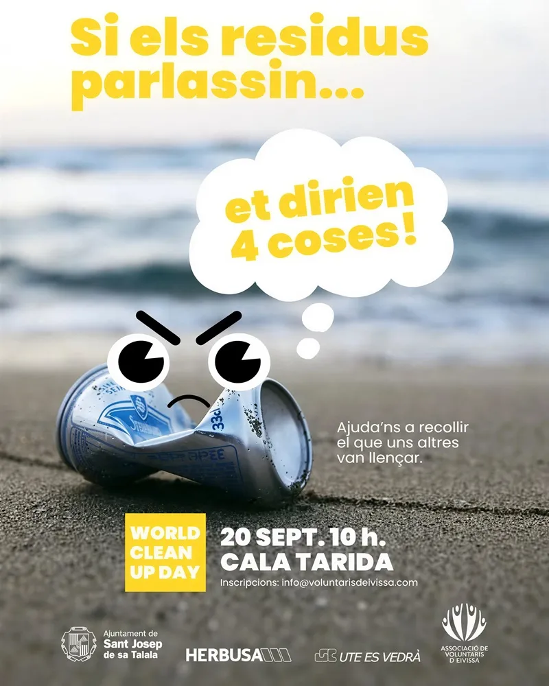 World Cleanup Day 2025 en Cala Tarida, Sant Josep de sa Talaia, Ibiza (Eivissa)