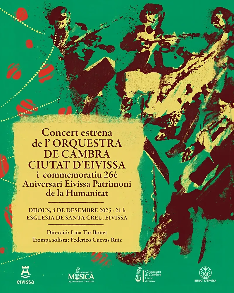 Concert Orquestra de Cambra Ciutat d'Eivissa 2025. Església de Santa Creu: 26è aniversari d'Eivissa Patrimoni de la Humanitat