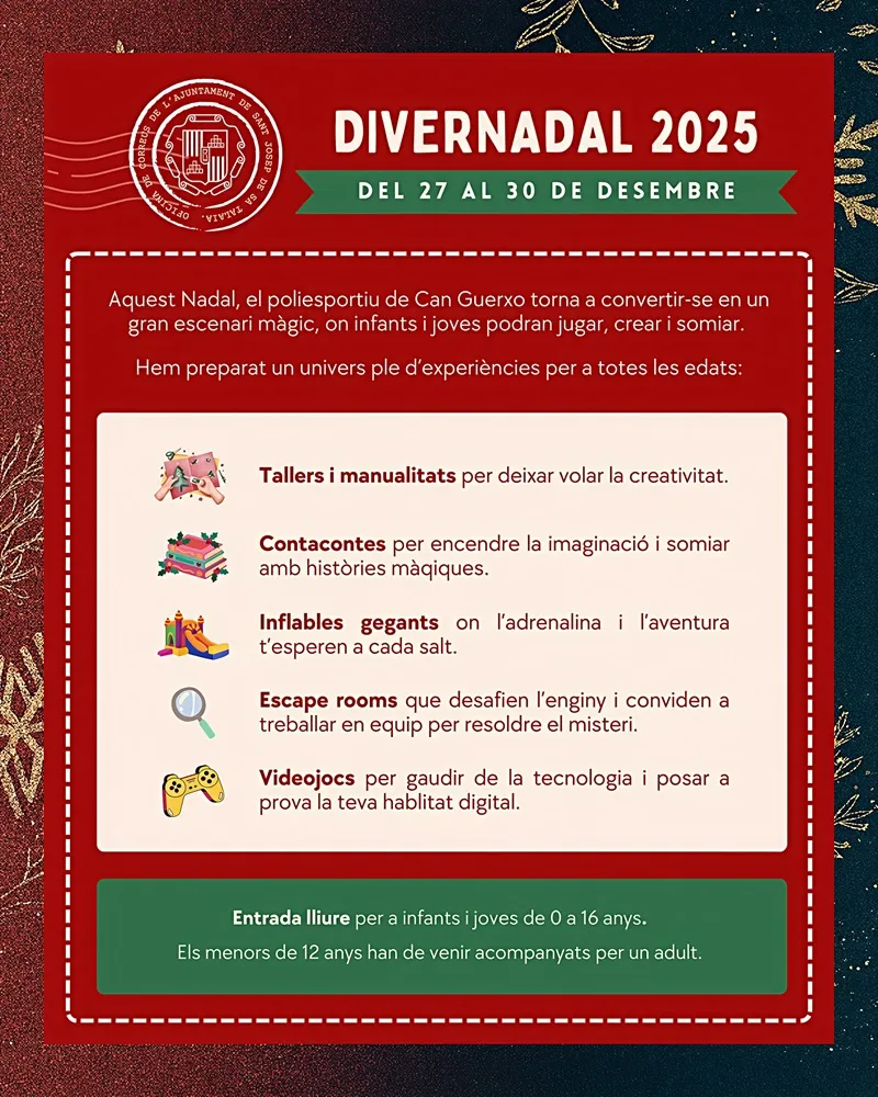 Divernadal 2025 Sant Josep de sa Talaia, Eivissa: Poliesportiu Can Guerxo de Sant Jordi de ses Salines