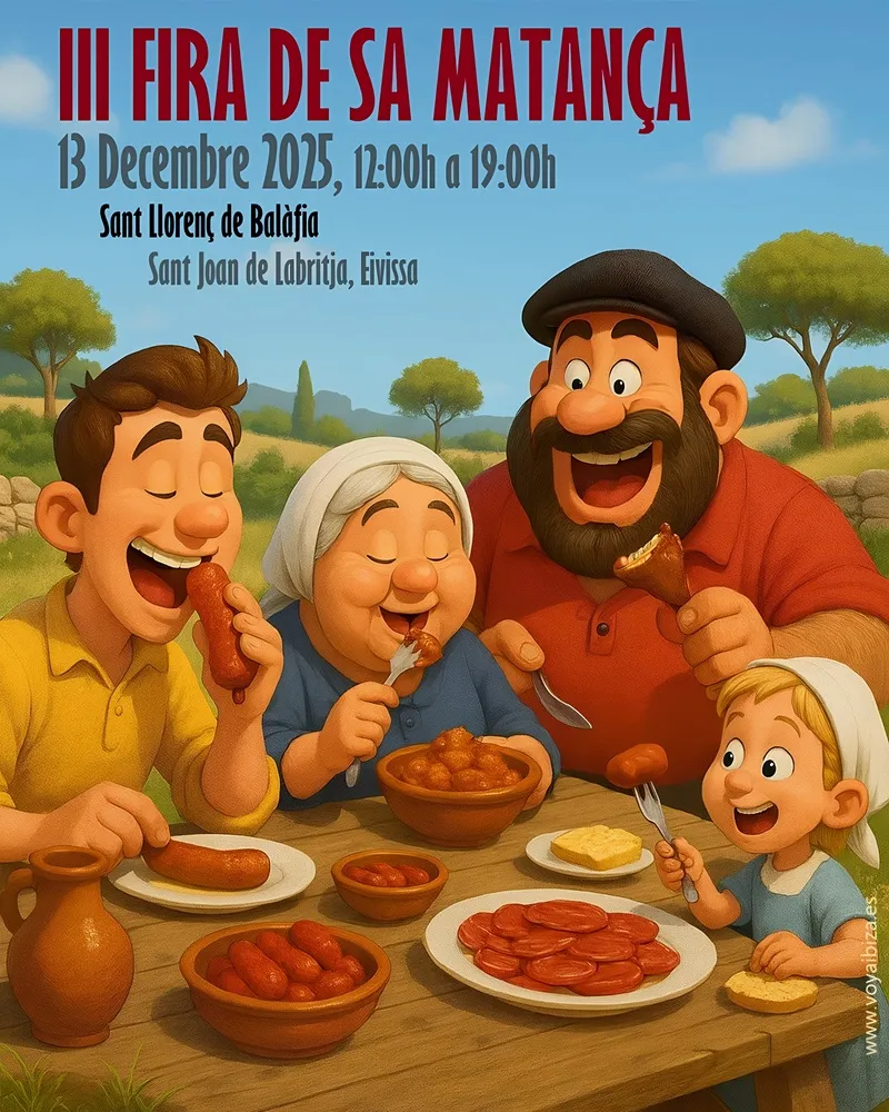Fira de Sa Matança 2025, Tercera Edició. Sant Lorenç de Balàfia, Sant Joan de Labritja, Eivissa)