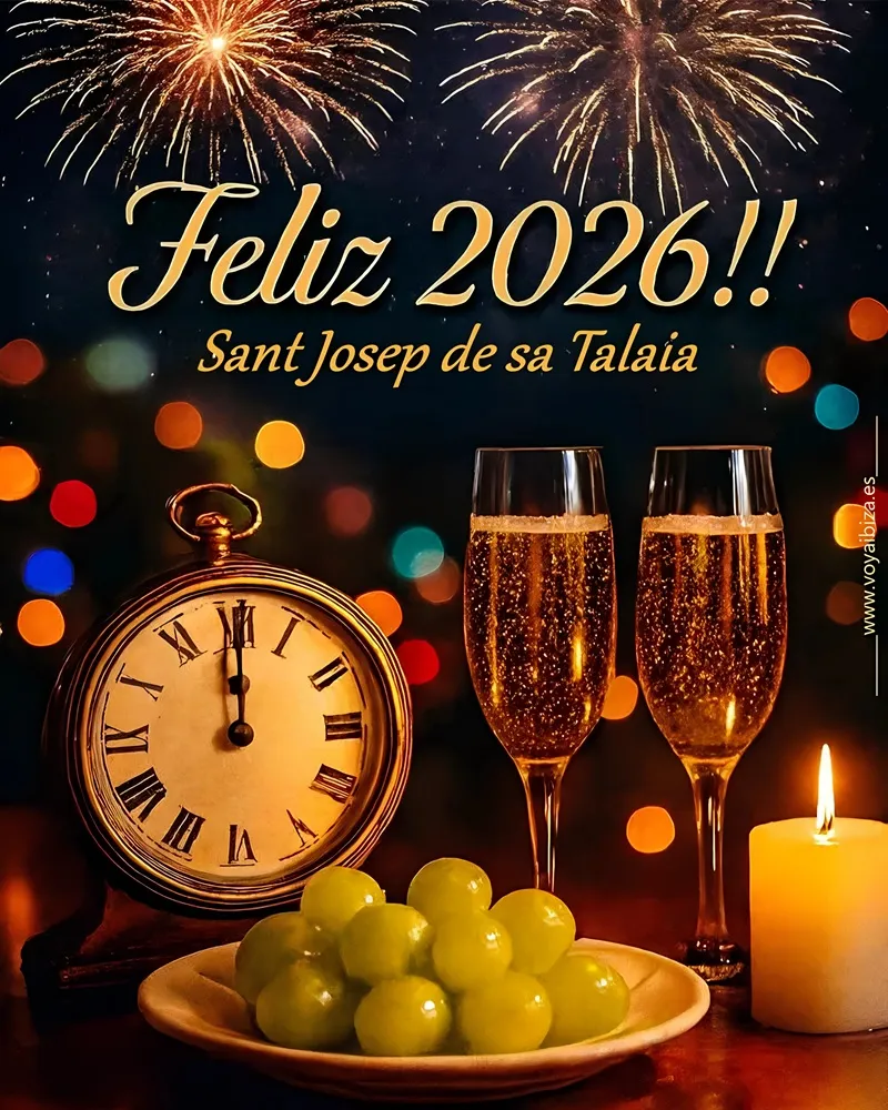 Nochevieja y Año Nuevo 2025-2026 San José (Sant Josep)