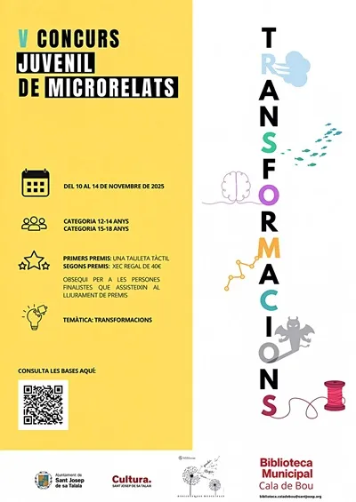 Bibliotecas de San José Noviembre 2025, Ibiza (Eivissa): V Concurso Juvenil de Microrelatos