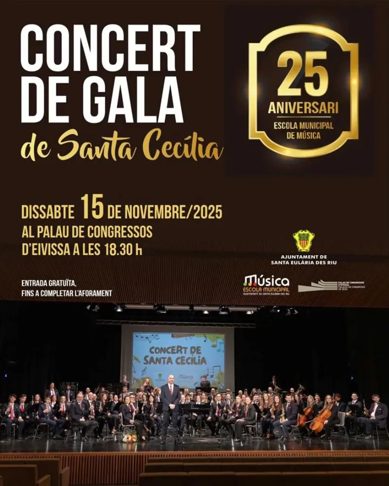 Concert de Gala de Santa Cecilia 2025, Santa Eulària des Riu, Eivissa (Ibiza)