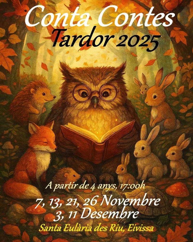 Contacontes Tardor 2025 a Santa Eulària des Riu, Eivissa (Ibiza) - Cuentacuentos Otoño 2025 en Santa Eulalia del Río, Ibiza (Eivissa)