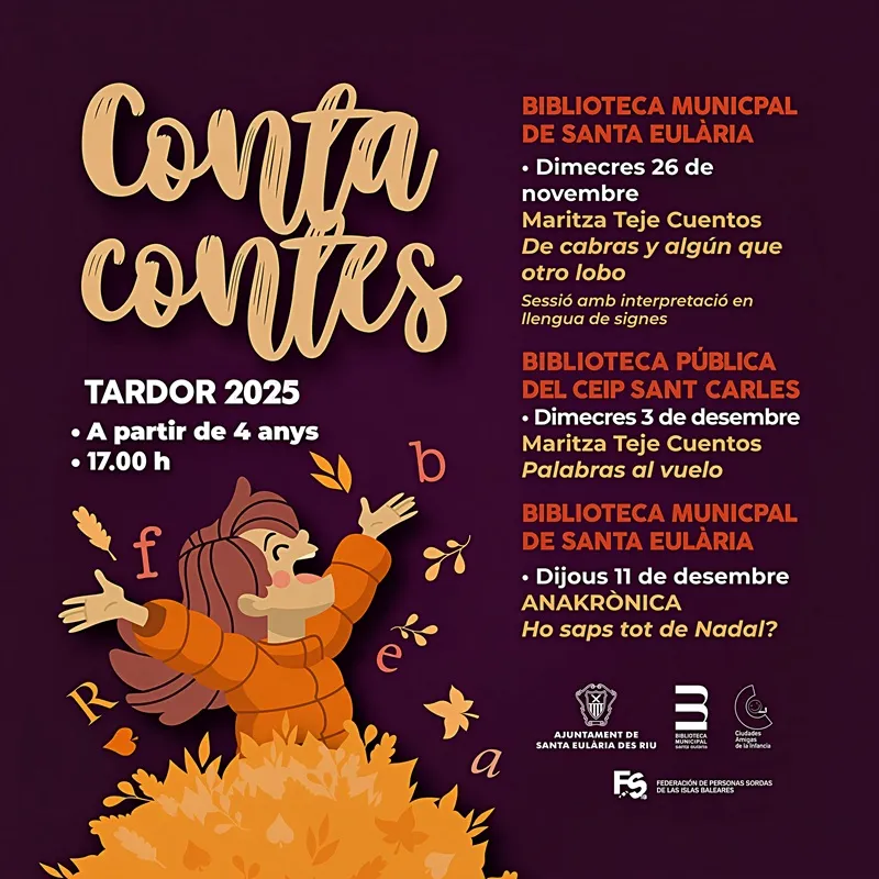 Contacontes Tardor 2025 a Santa Eulària des Riu, Eivissa (Ibiza): Santa Eulària, Sant Carles