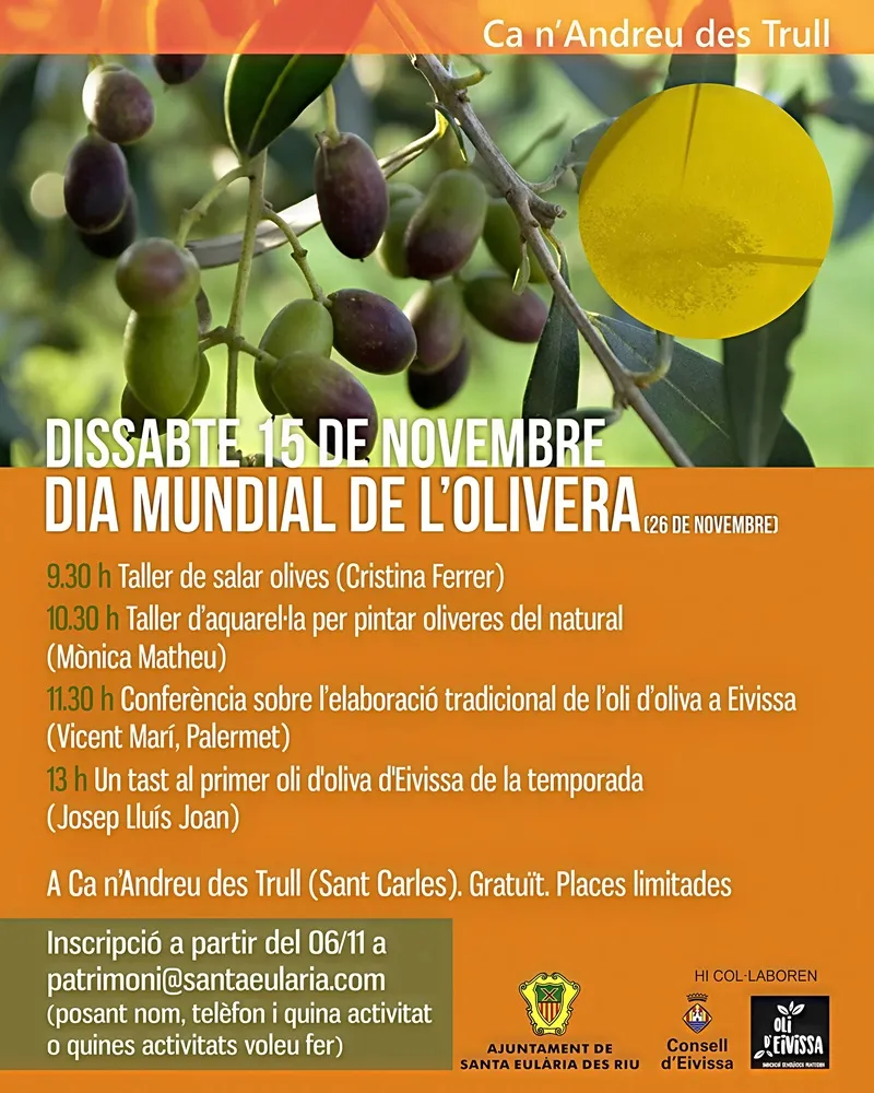 Dia Mundial de l'Olivera 2025 a Ca n'Andreu des Trull, Sant Carles (Santa Eulària des Riu), Eivissa (Ibiza)