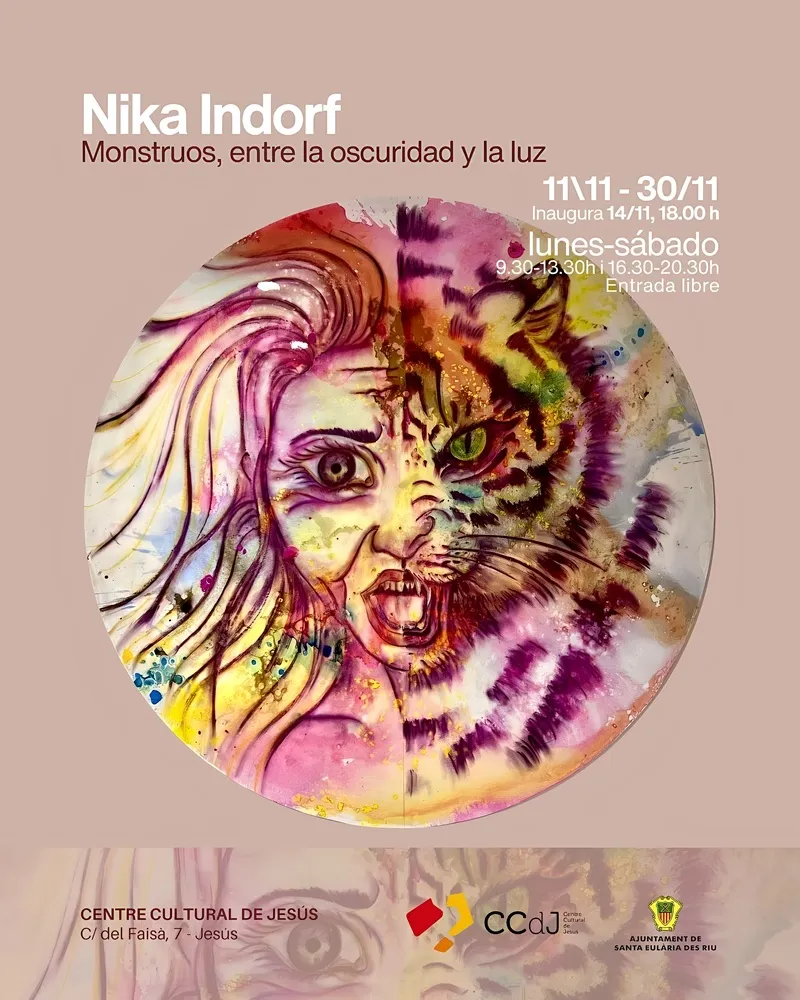 Exposició de Nika Indorf al Centrw Cultural de Jesús (Santa Eulària), Eivissa (Ibiza)