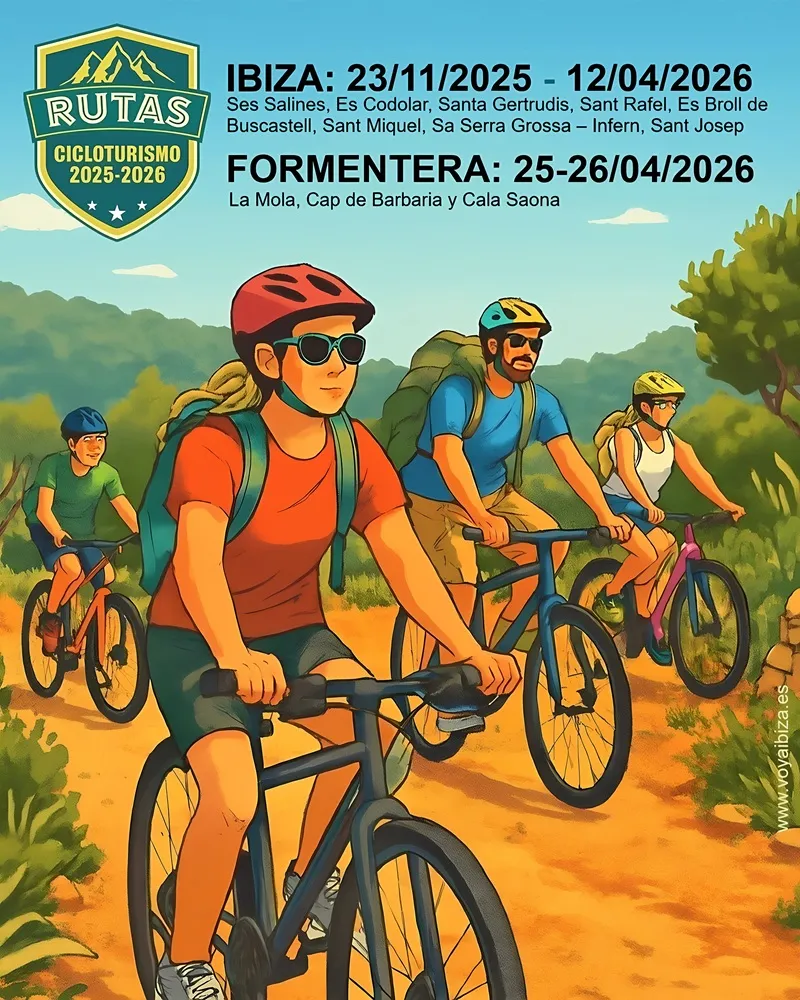 Rutes de Cicloturisme Eivissa 2025-2026 (Ibiza) y Formentera