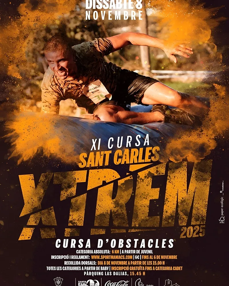 XI Sant Carles Xtrem. 2025, Santa Eulalia del Río. Ibiza (Eivissa): Carrera de obstáculos