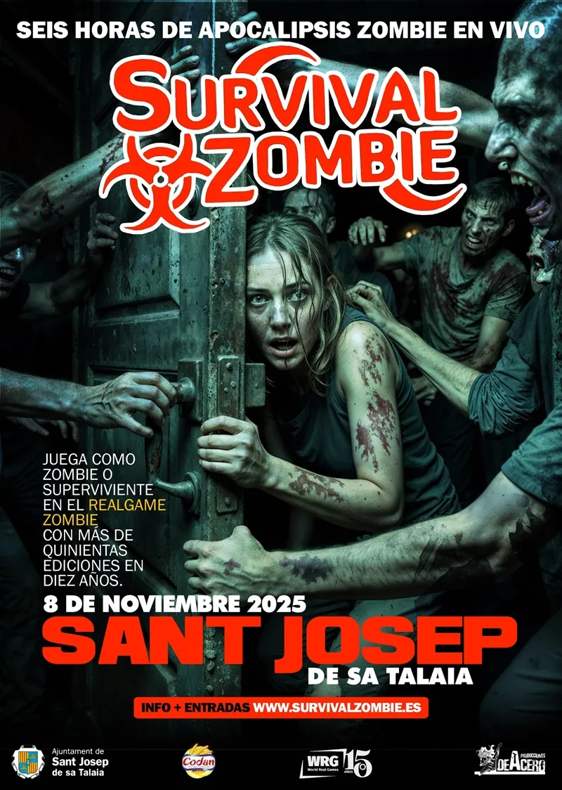 537 Edición de Survival Zombie en Sant Josep 2025 (San José), Ibiza (Eivissa)