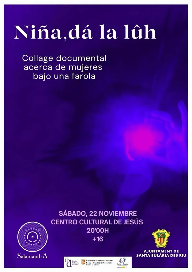Teatro en Jesús 2025: Niña, dá la lûh. Santa Eulària des Riu, Ibiza (Eivissa) - Salamandra Teatro