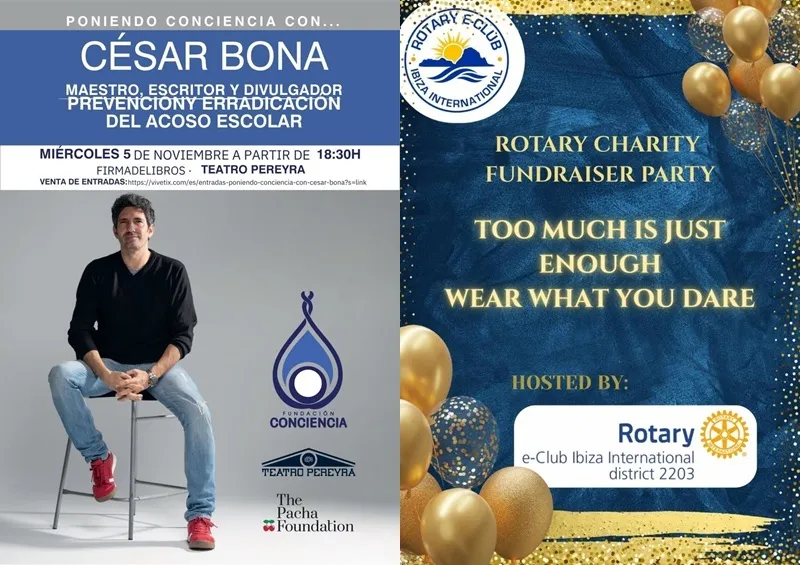 Teatro Pereyra Ibiza Noviembre 2025: César Bona - Rotary Fundraiser Party