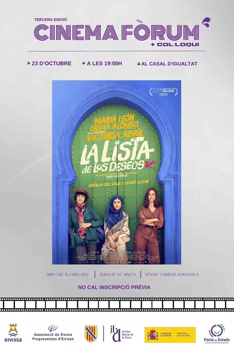 CINEMAFÒRUM EIVISSA 2025, III Edició: 'La lista de los deseos'. Ibiza