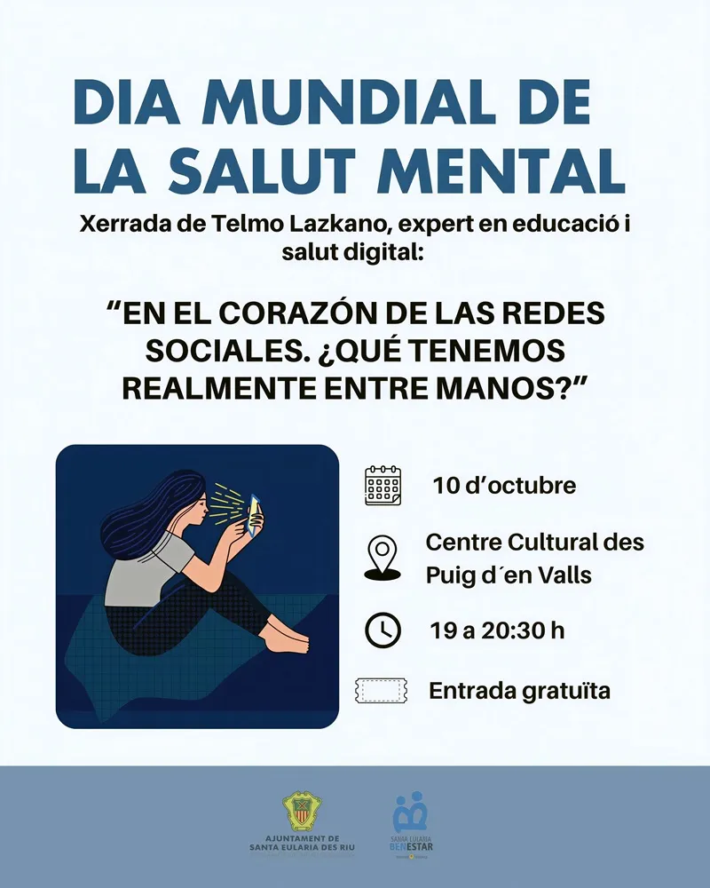 Dia Mundial de la Salut Mental 2025. Centre Cultural de Puig den Valls (Santa Eulàlia), Eivissa (Ibiz)
