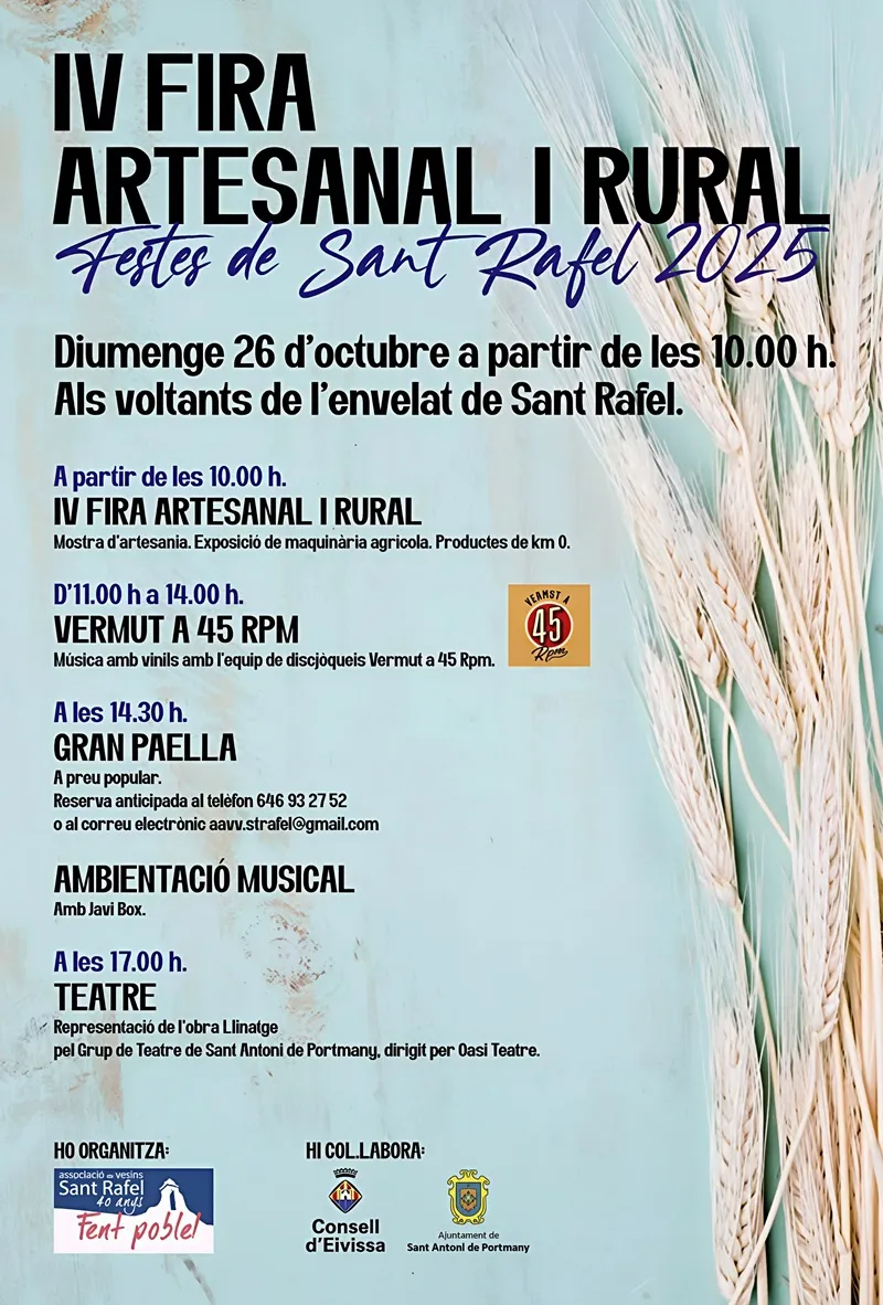 IV Fira Artesanal i Rural de Sant Rafel (Sant Antoni de Portmany), Eivissa (Ibiza)