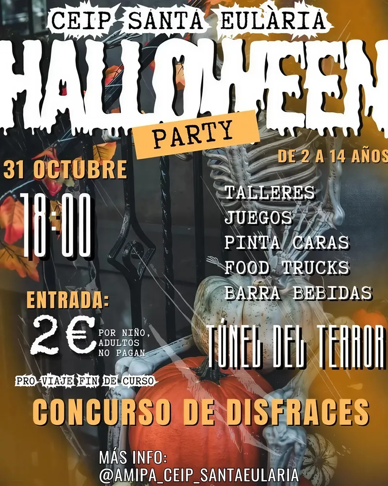 Fiestas de Halloween escolares 2025 (CEIP Santa Eulalia del Río), Ibiza (Eivissa)