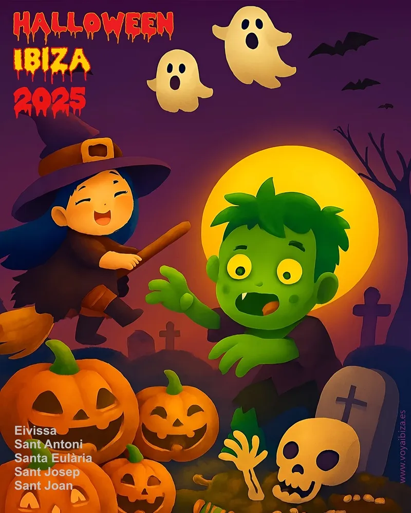 Festes de Halloween a Eivissa, Sant Antoni, Santa Eulària, Sant Josep, Sant Joan
