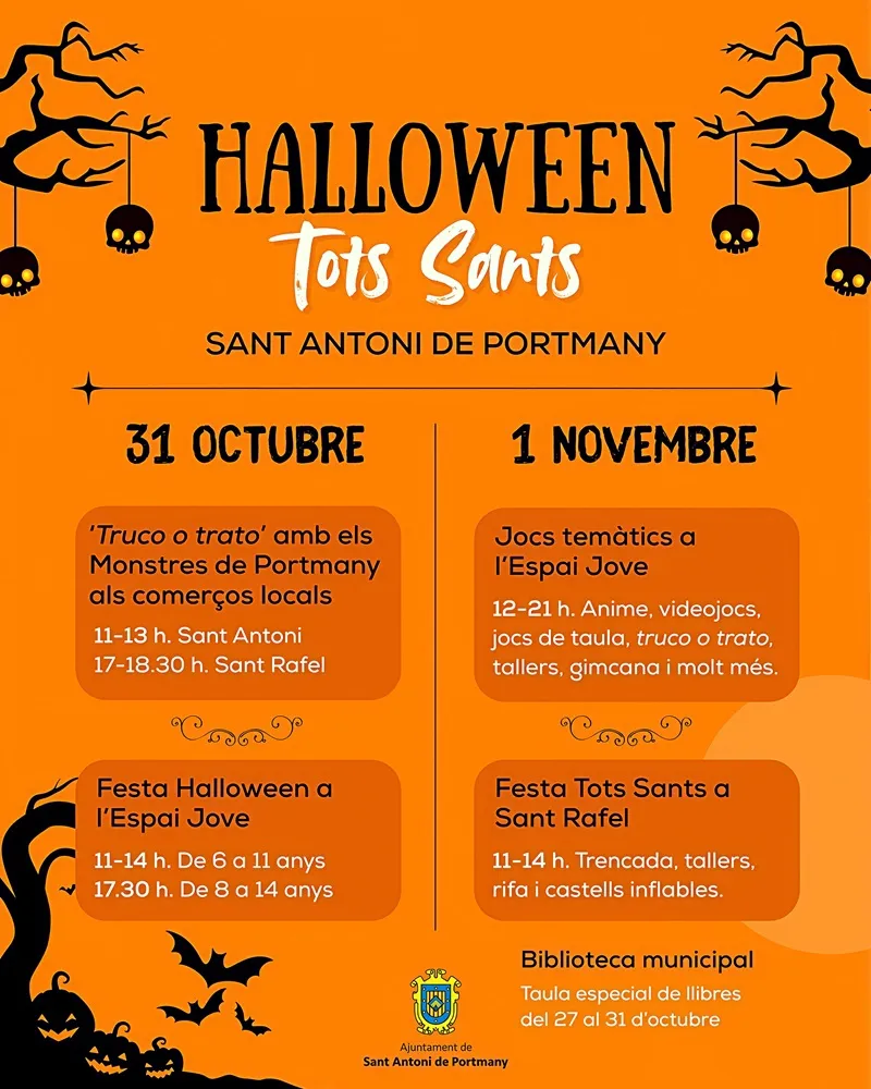 Festes de Halloween y Todos los Santos ( Tots Sants) 2025, San Antonio, Ibiza (Eivissa)