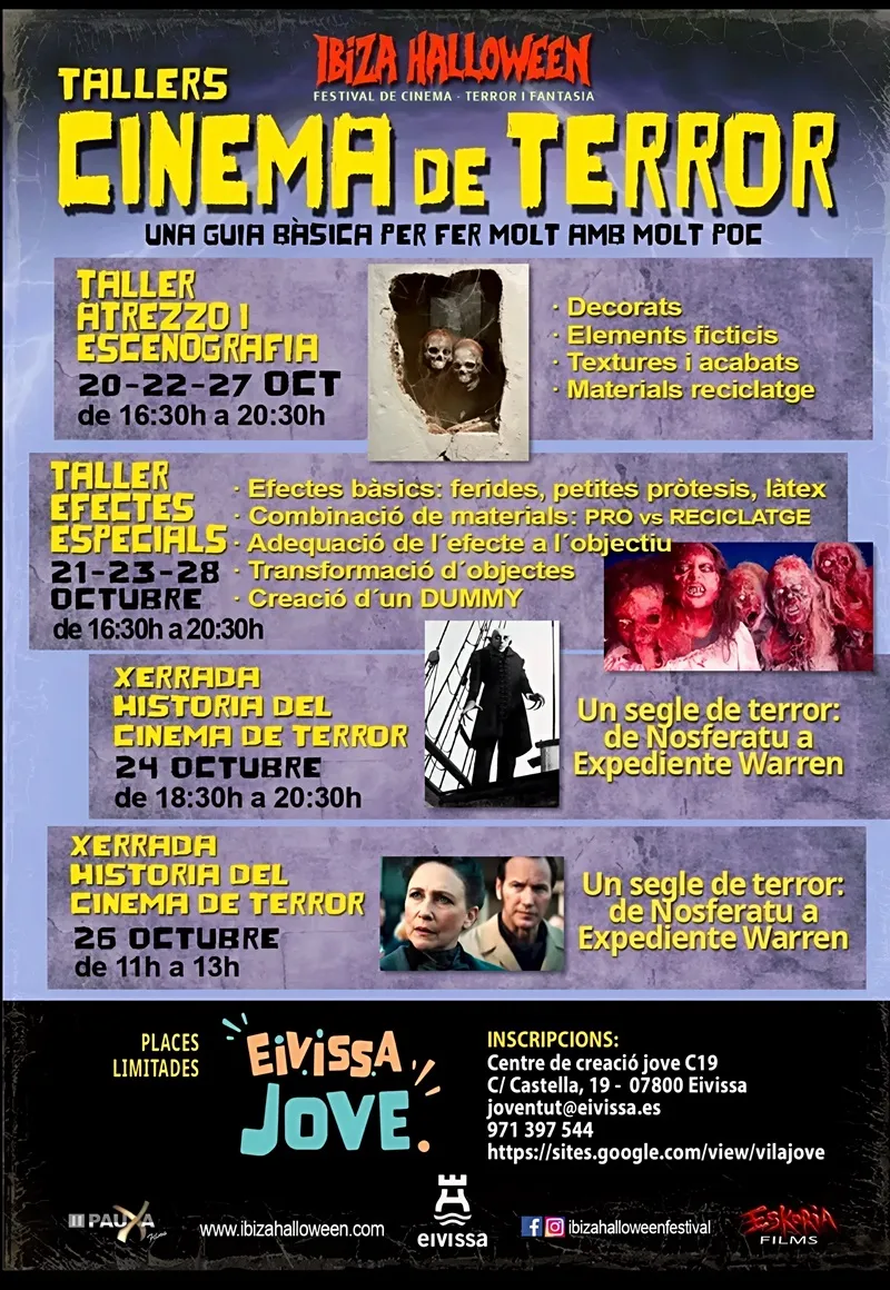 II Ibiza Halloween Festival Cine de Terror y Fantasía 2025: TALLERES