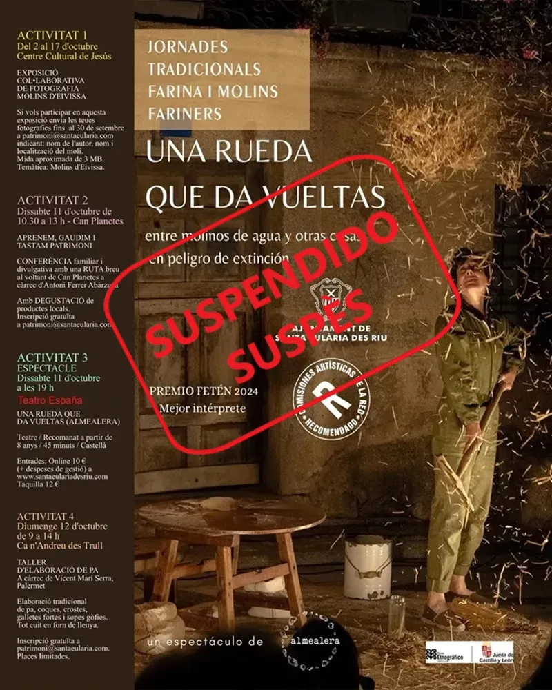 Jornades Tradicionals Farina i Molins Fariners 2025. Santa Eulària des Riu, Eivissa