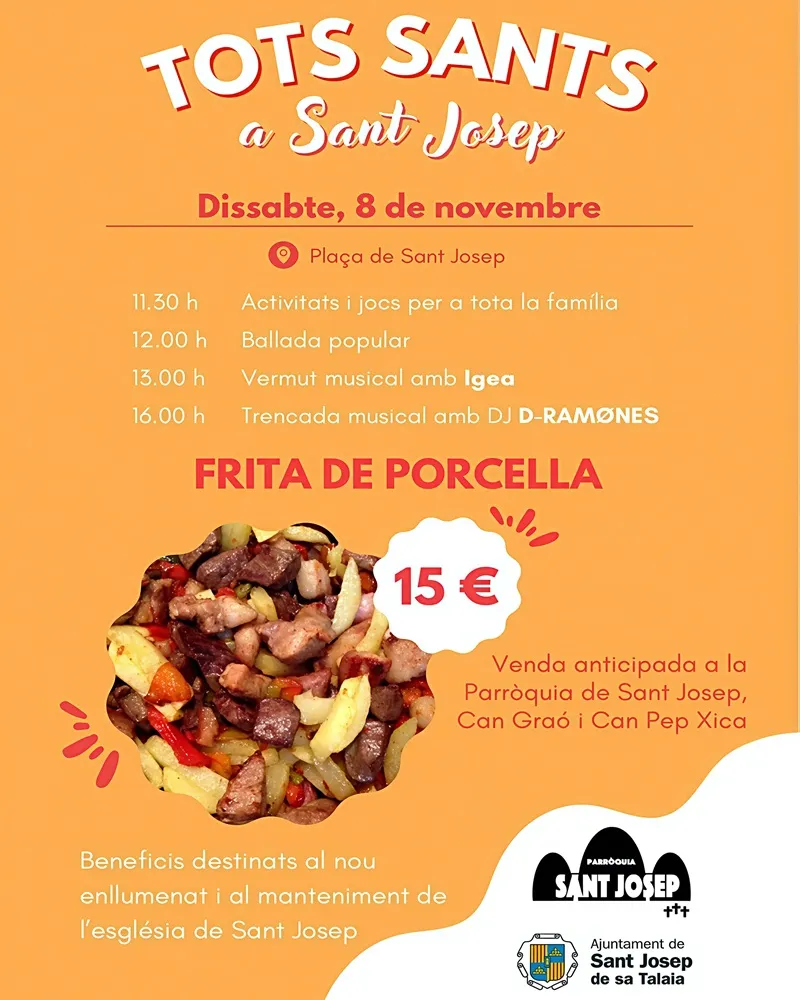 Tots Sants 2025. Sant Josep de sa Talaia, Eivissa: FRITA de PORCELLA