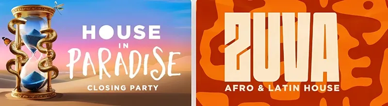Fiestas O Beach Ibiza Octubre 2025: HOUSE in PARADISE (Closing Party) - ZUVA (Afro & Latin House)