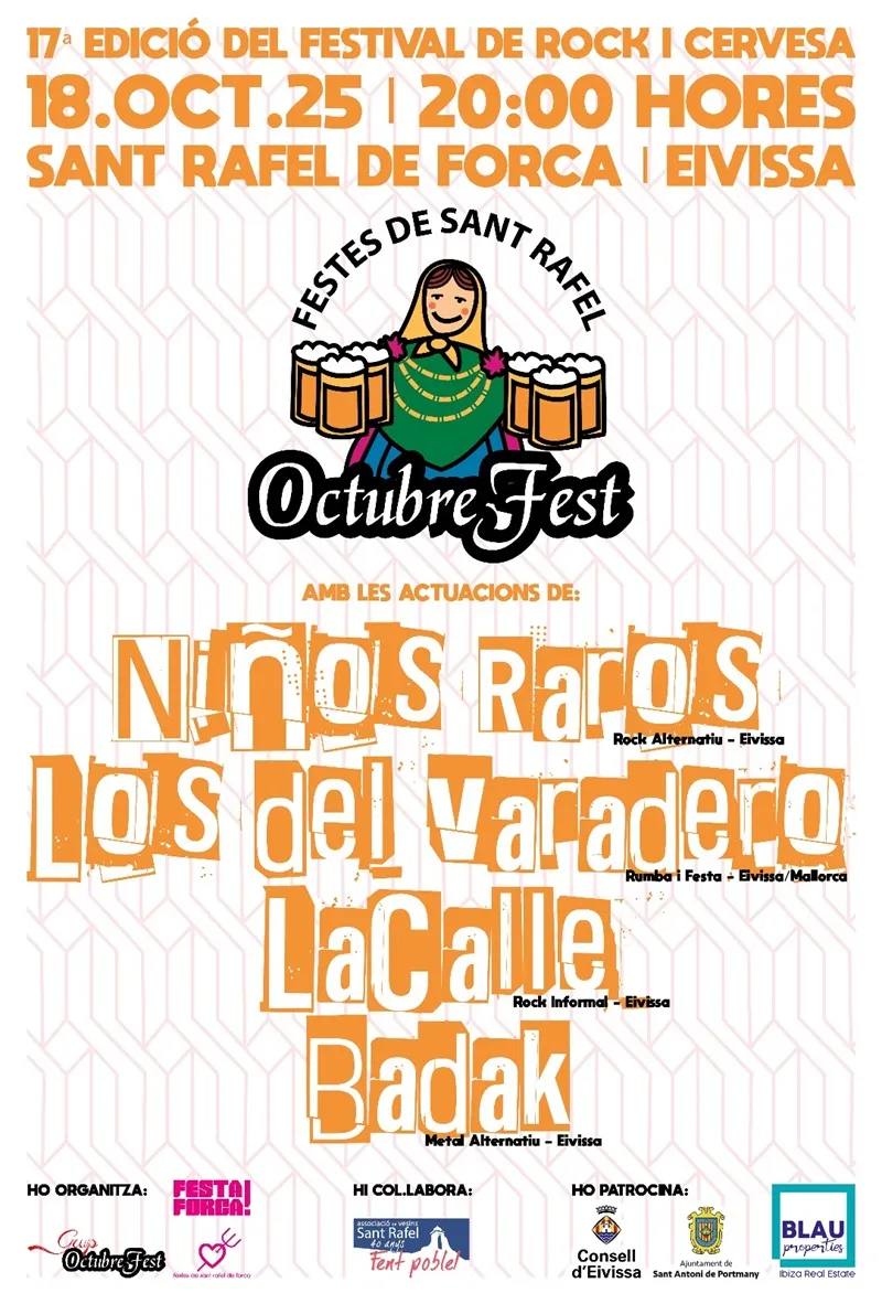 XVIII Octubrefest (festival de cerveza y rock). San Rafel, San Antonio (Ibiza)