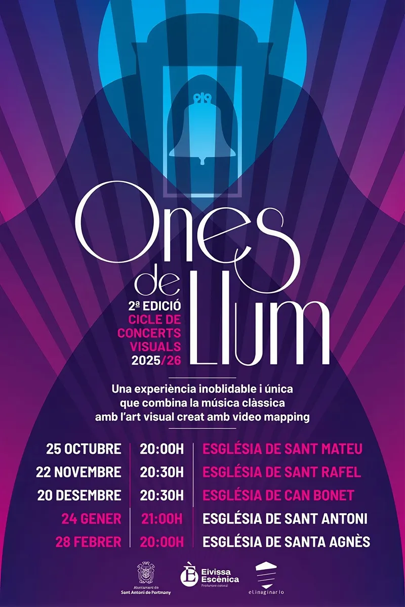 Ones de Llum 2025-2026 a Sant Antoni de Portmany, Eivissa (Ibiza)