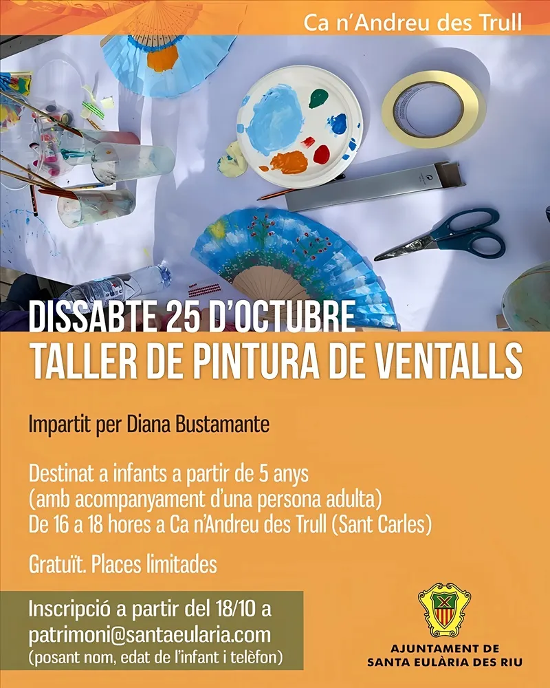 Taller de Pintura de Ventalls 2025 a Ca n'Andreu des Trull, Sant Carles (Santa Eulària des Riu), Eivissa (Ibiza)