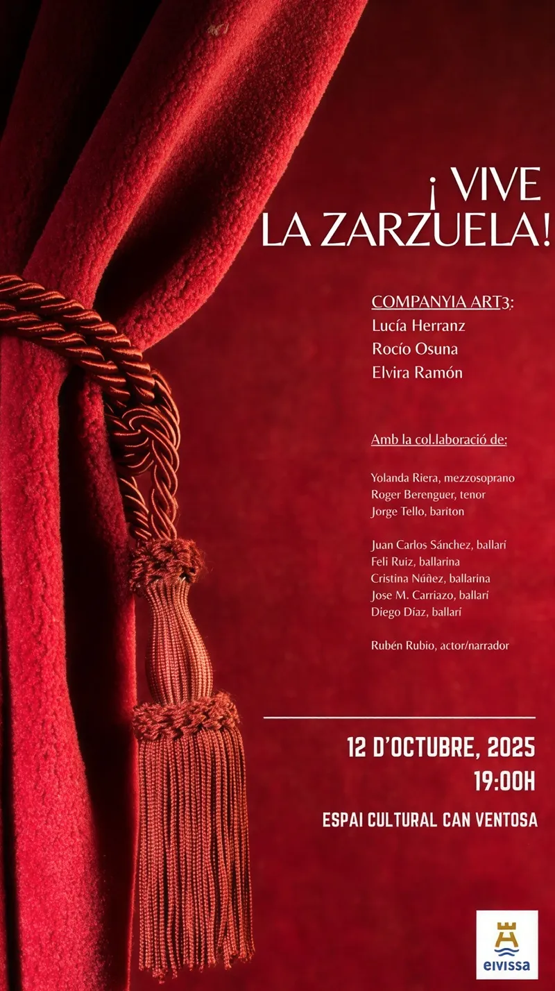 ¡Vive la Zarzuela! en Espacio Cultural Can Ventosa Ibiza 2025 (Eivissa)
