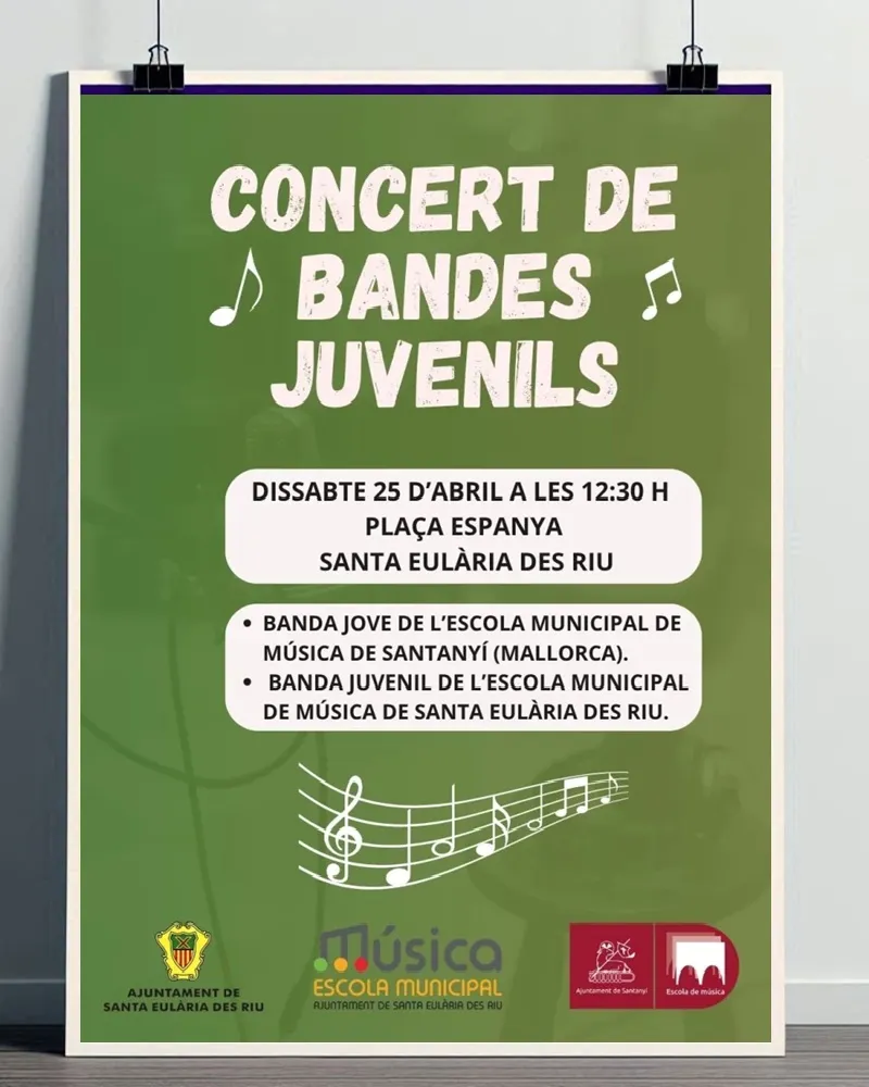 Concert de Bandes Juvenils a Santa Eulària des Riu 2026, Eivissa