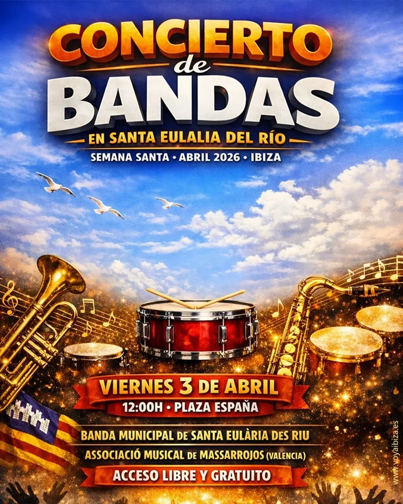 Concert de bandes a Santa Eulària des Riu, Abril 2026 - Setmana Santa - Eivissa