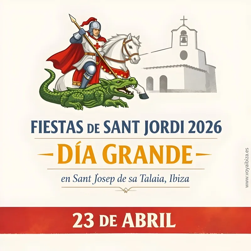 Festes de Sant Jordi 2026 a Sant Josep de Sa Talaia, Eivissa: Dia Gran del 23 d'Abril