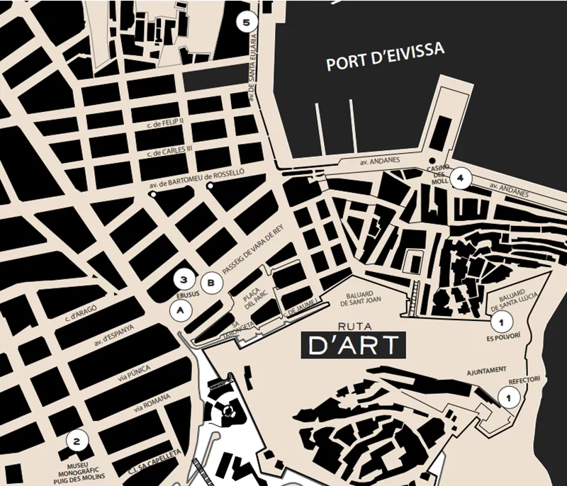 Mapa Ruta d'Art Eivissa 2026